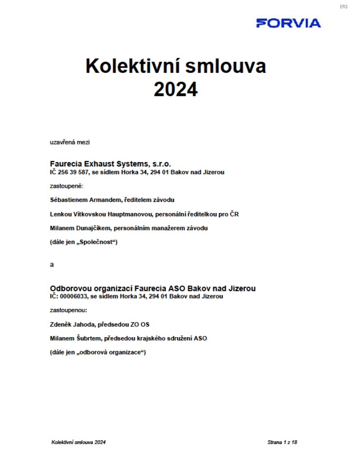 Kolektivní smlouva 2024 1